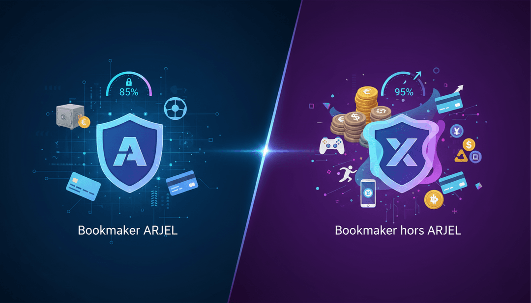 Bookmaker ARJEL vs Bookmarker hors ARJEL : quelles différences ?